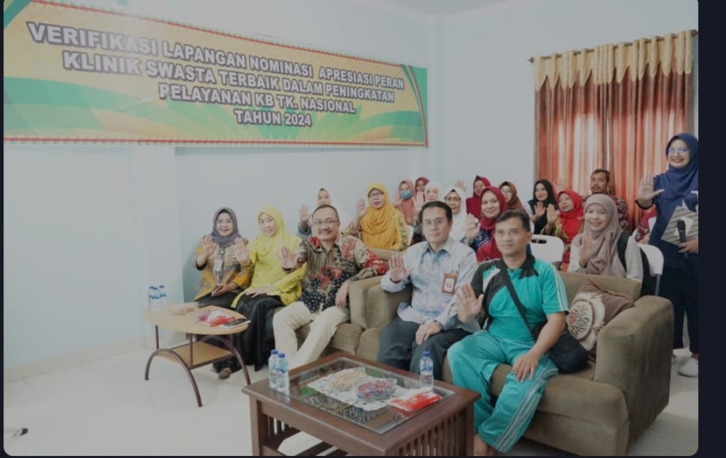 Klinik Bidan Sarinah Nominasi Klinik Swasta Terbaik Pelayanan KB Menuju Tingkat Nasional 2024