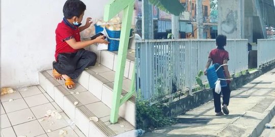 Duh! Kembali Terjadi, Bocah Penjual Kerupuk Korban Bullying Hingga Dagangannya Berantakan