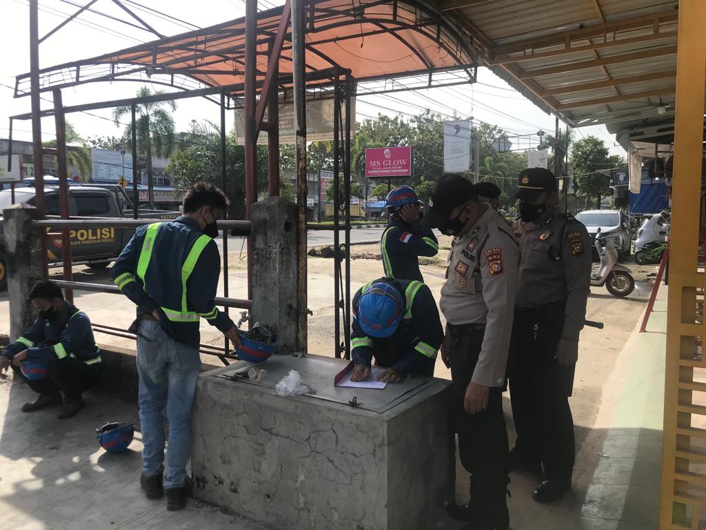 Personil UKL Polsek Pangkalan Kerinci Jaring 9 Pelanggar Prokes 