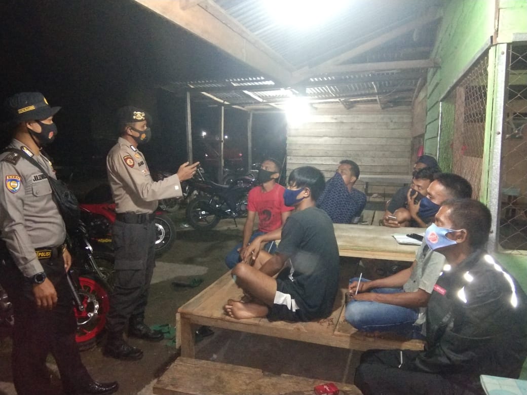 Personil Polsek Teluk Meranti Lakukan operasi Yustisi Bersama TNI dan Satpol PP 