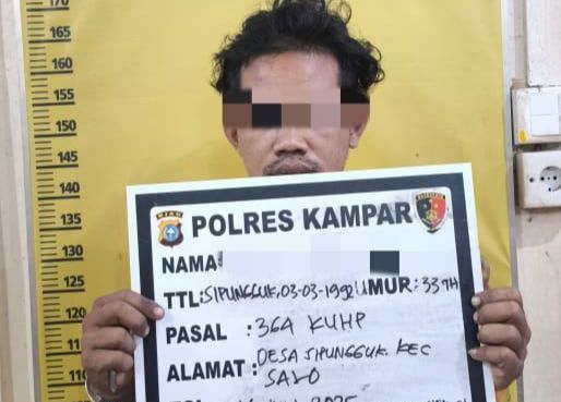 Viral di Medsos, Pencuri Handphone di Bangkinang Ditangkap Polisi di Rumahnya