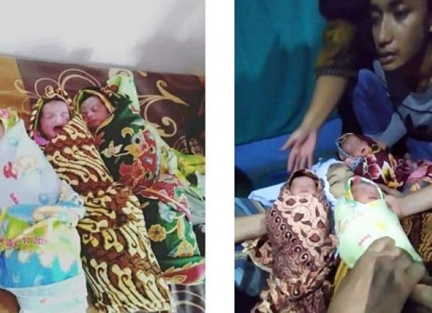 Wafat Usai Lahirkan Bayi Kembar 3, Bibir Wanita Ini Tersenyum