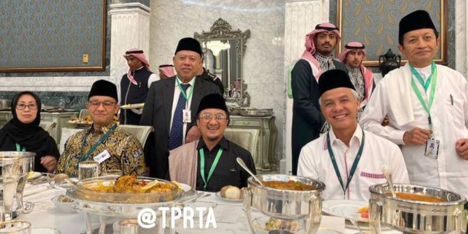 Anies dan Ganjar Makan Siang Bersama Dijamu Raja Salman