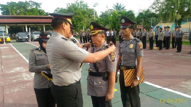 Polres Inhu Gelar Sertijab Kapolsek Di Jajarannya
