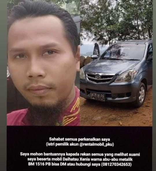 Suami Hilang Saat Jemput Sewa Ke Gasib Siak, Istri Lapor Polisi