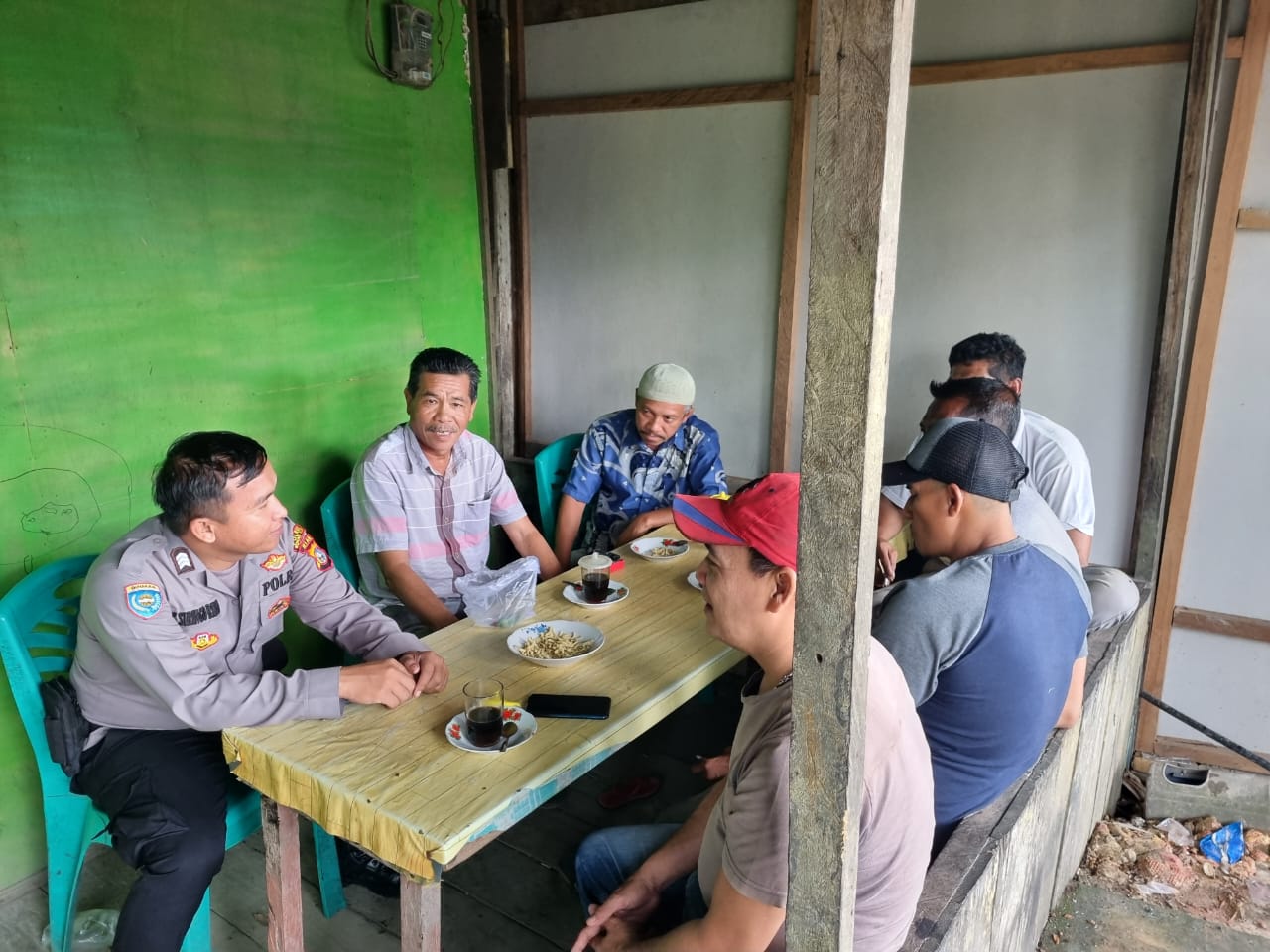 Polsek Bangko Pusako Gelar Cooling System Pasca Pemilu untuk Jaga Situasi Kondusif