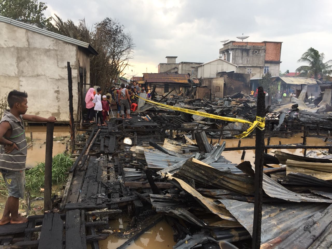 Jago Merah Mengamuk, 23 Rumah Warga Tembilahan Ludes