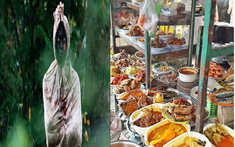 Viral ! Penampakan Pocong di Warteg, Netizen : Auto Merinding