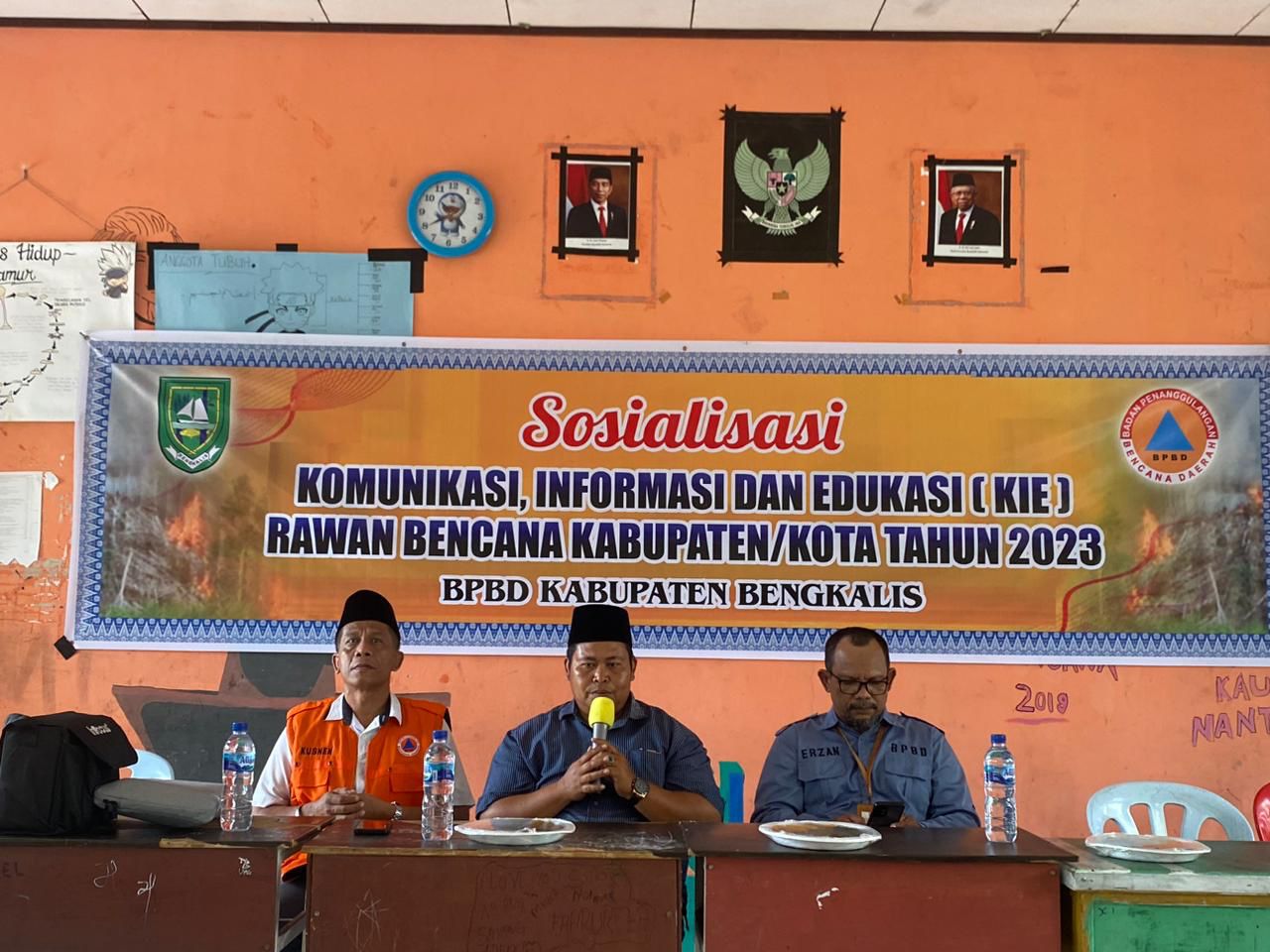 BPBD Bengkalis Sosialisasikan Bahaya dan Dampak Karhutla ke Pelajar MTS Al Huda