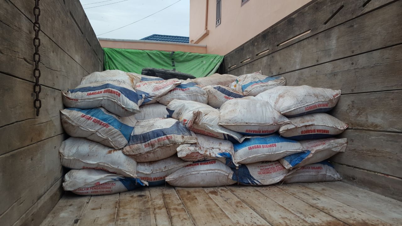 128 Karung Pupuk Bersubsidi Diamankan Polres Inhil