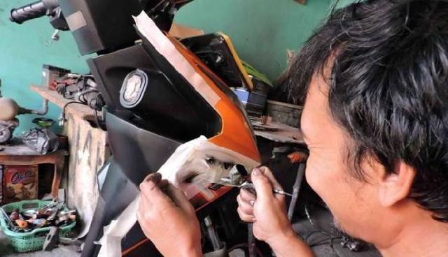 Solusi Perbaiki Bodi Motor Lecet atau Patah