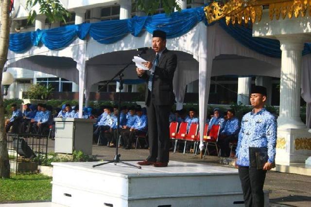 Edwar Sanger Pimpinan Upacara Harkonas, ini Pesannya