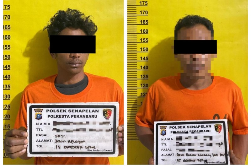 Polsek Senapelan Tangkap Dua Pelaku Jambret di Pekanbaru