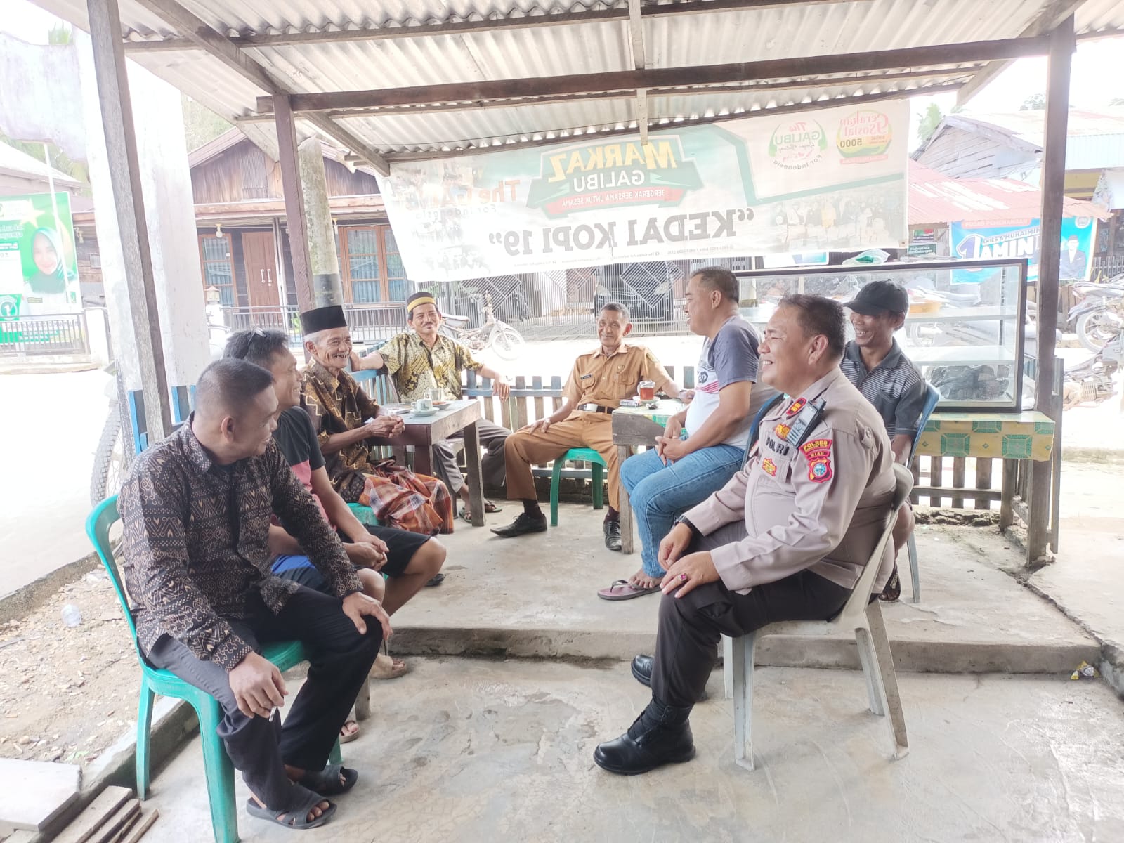 Polsek Sungai Batang Gencar Cooling System dan Himbauan Pemilu Damai 2024