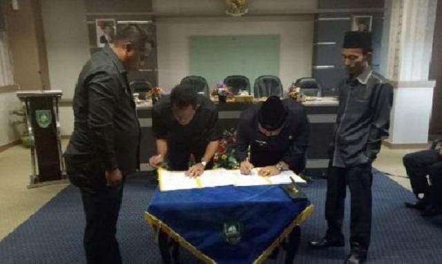 DPRD Bengkalis Bersama Bupati Teken KUA-PPAS