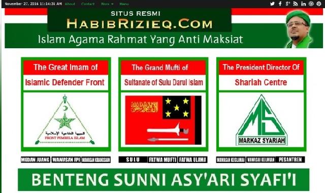 Situs Habib Rizieq Diblokir