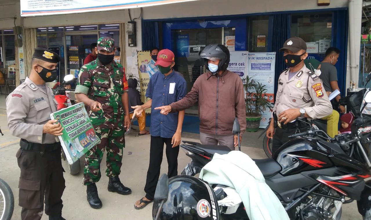 Melalui Operasi Yustisi, Polsek Bandar Sei Kijang Imbau Masyarakat Disiplin Prokes