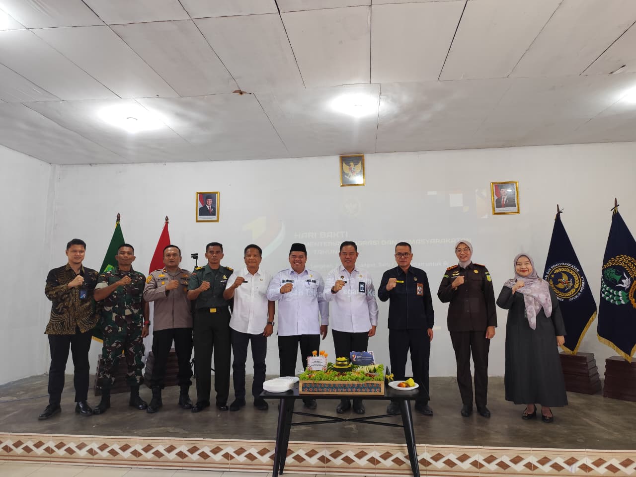 HUT ke-1 Kemenimipas, Rutan Rengat Gelar Tasyakuran Virtual Bareng Kanwil Ditjenpas Riau