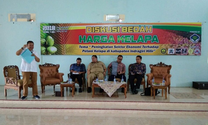 Pemda Inhil Hadiri Diskusi Bedah Harga Kelapa