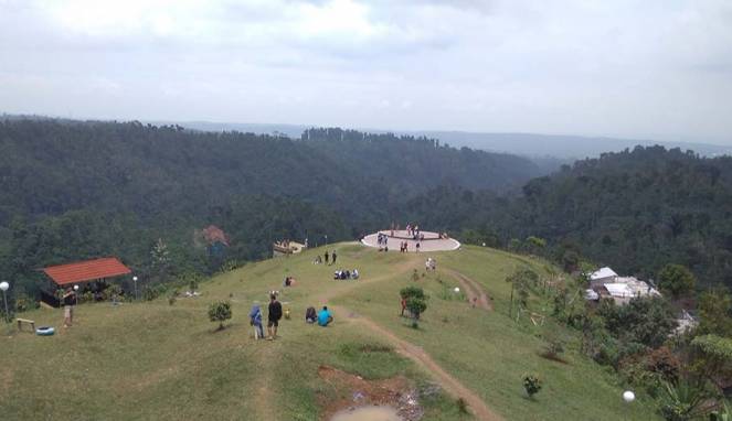 Serunya Berlari-larian di Bukit Kembang Arum Temanggung