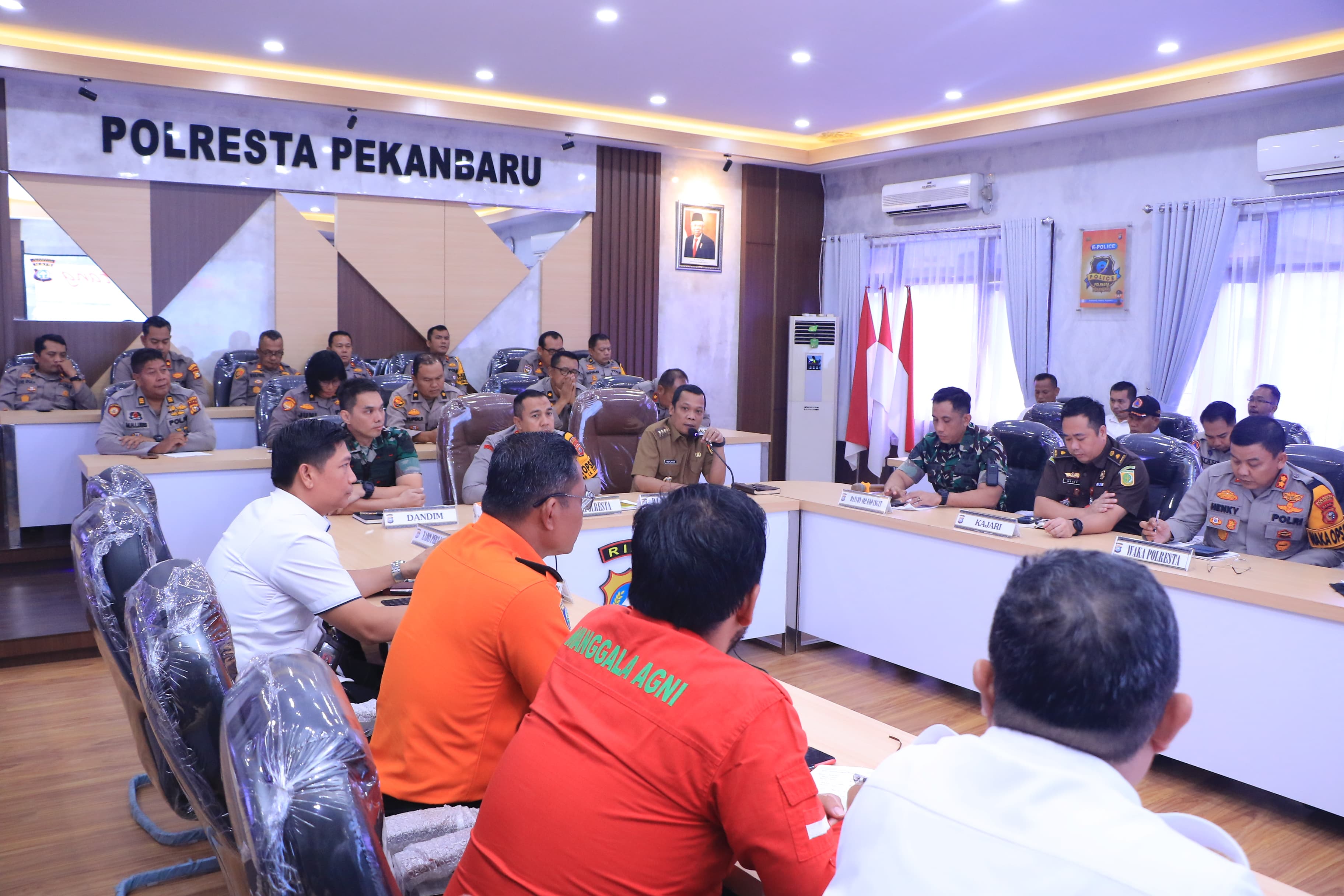 Pemko dan Polresta Pekanbaru Bahas Strategi Penanganan Karhutla