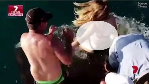 Hanya Kenakan BH dan CD saat Beri Makan, Wanita Ini Disedot Ikan Hiu