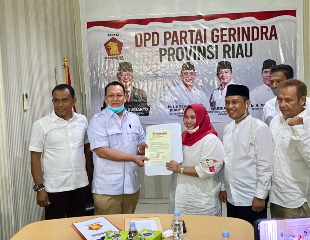 SK Gerindra Dukung Kasmarni Bagus Santoso, Enam Kursi di DPRD Tambah Kekuatan