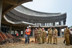 Progres Pembangunan Gedung Riau Creative Hub di Pekanbaru