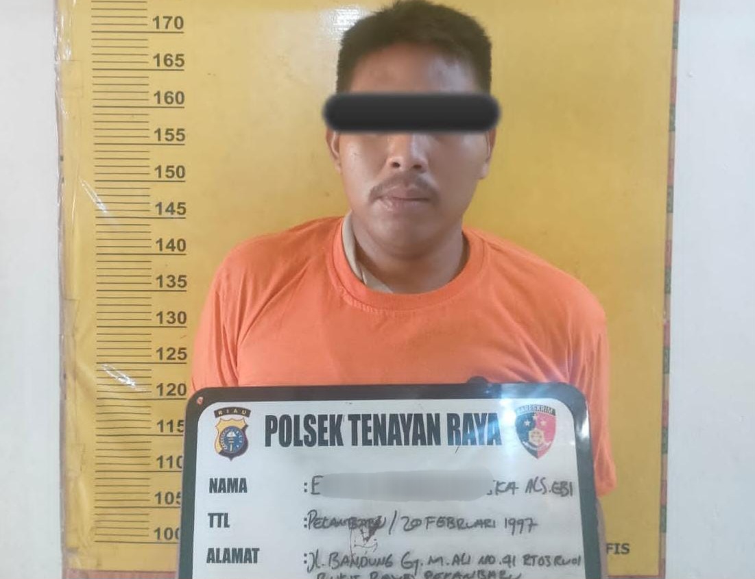 Spesialis Jambret 10 TKP di Tangkap Buser Polsek Tenayan Raya