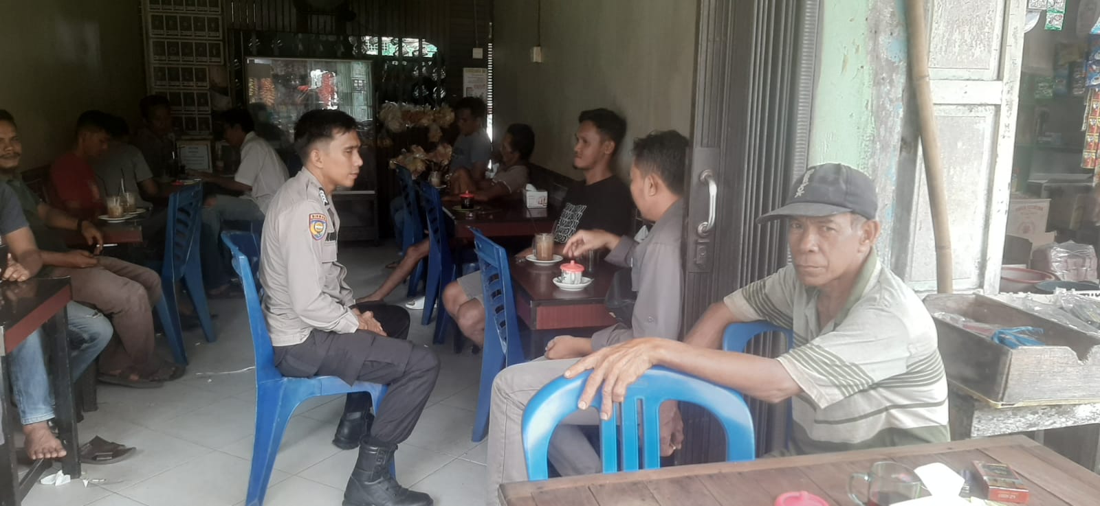 Polsek Tembilahan Hulu Gencar Sosialisasi Pemilu Damai 2024