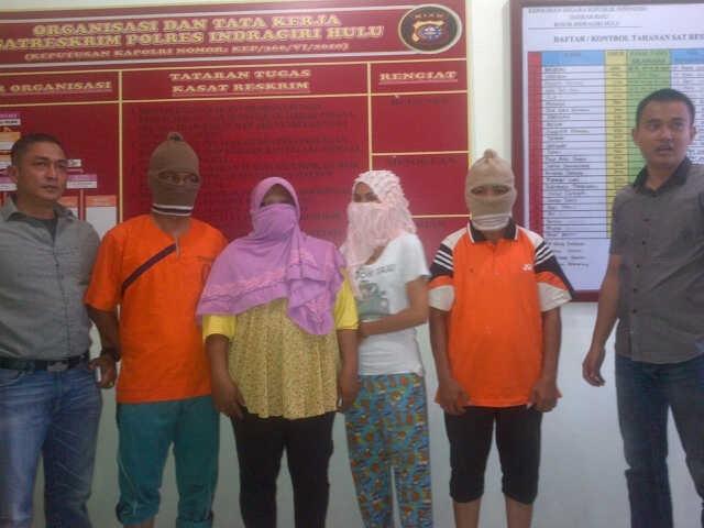 Polres Inhu Tetapkan Empat Tersangka
