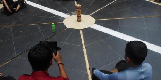 Bulan September 2018, Tugu Khatulistiwa Pontianak Kembali Fenomena Langka Kulminasi Matahari