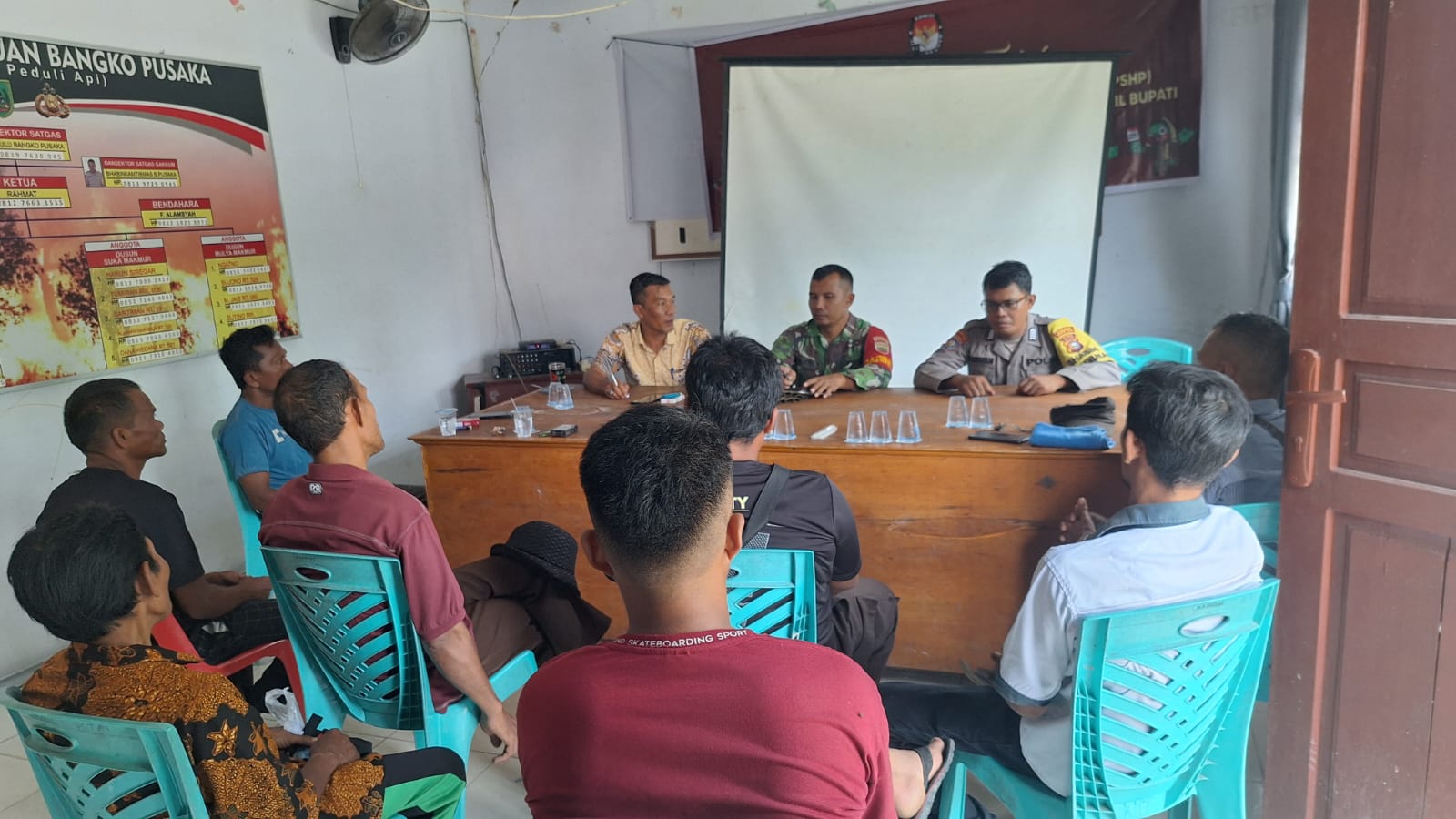 Polsek Bangko Pusako Lakukan Cooling System untuk Pilkada Damai di Kecamatan Bangko Pusako
