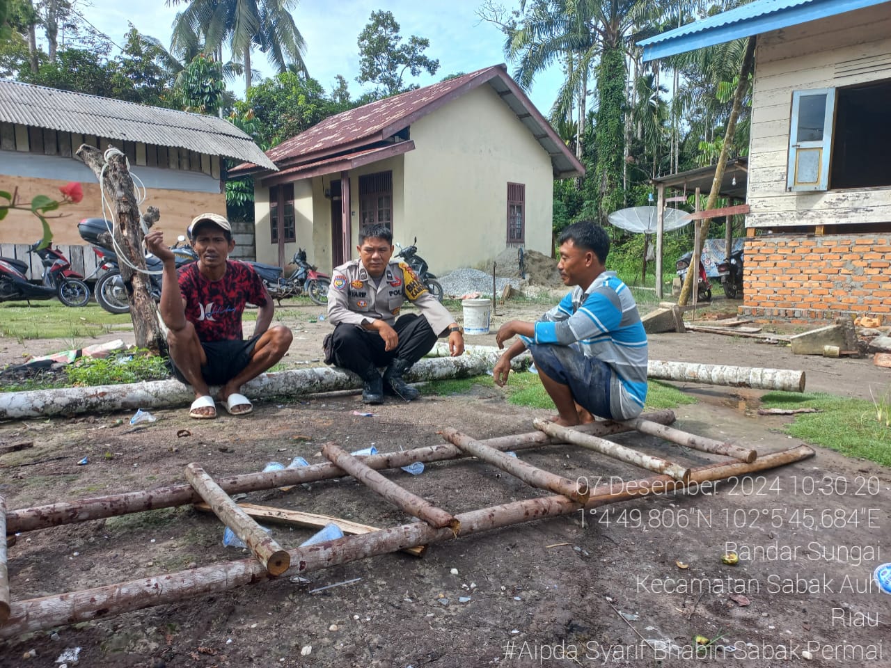 Polsek Sabak Auh Gelar Cooling System Pasca Pilkada 2024 untuk Jaga Kondusivitas