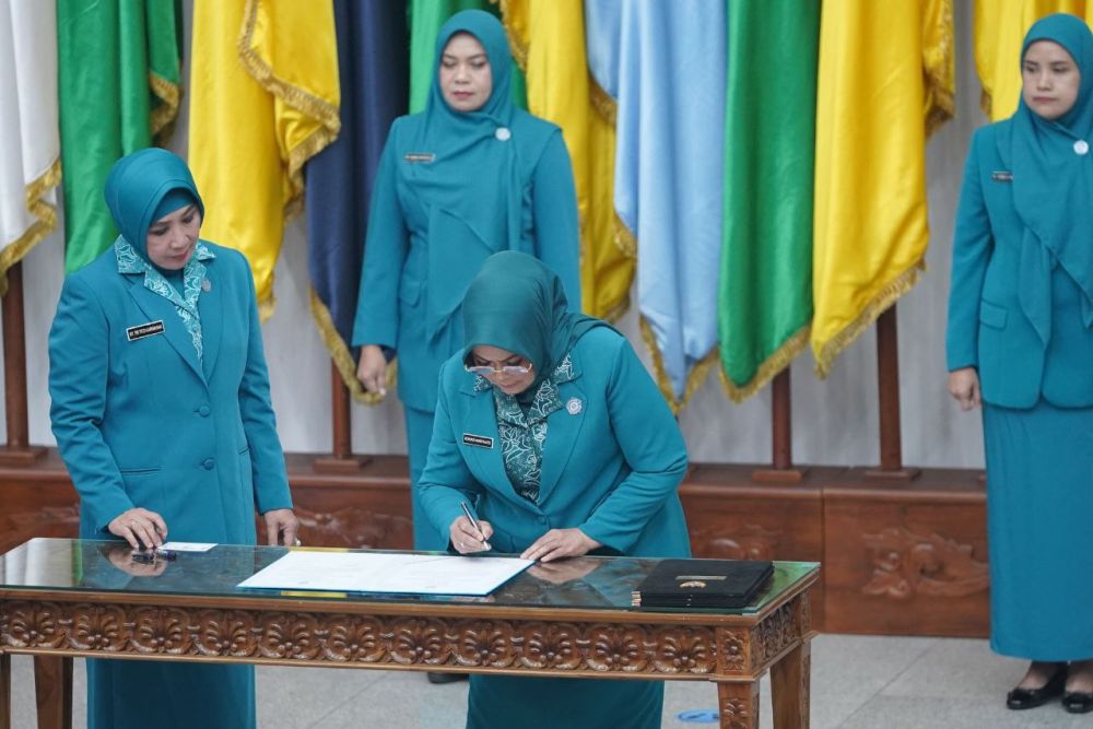 Adrias Hariyanto Dilantik Menjadi Pj Ketua TP PKK Provinsi Riau