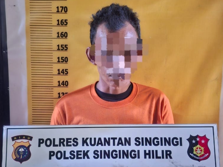 Polsek Singingi Hilir Ringkus Pengedar Sabu, Simpan Narkoba dalam Garasi