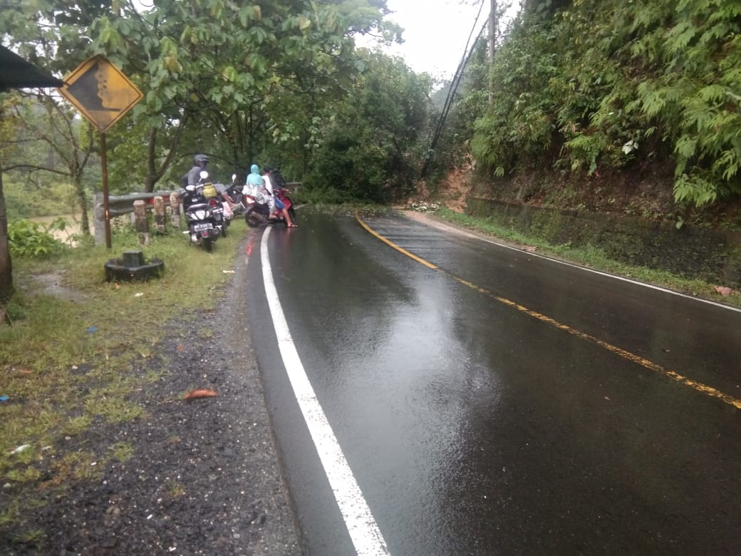 Ruas jalan Riau-Sumbar Longsor