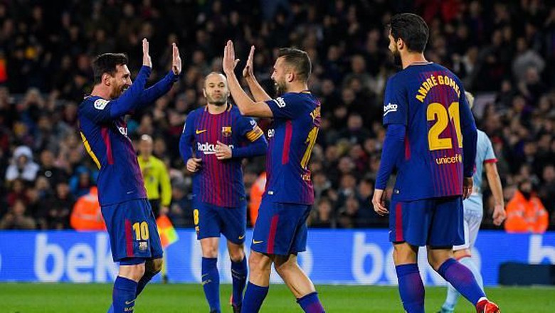 Messi Dua gol, Barca Kalahkan Celta 5-0 dan Lolos ke Perempatfinal