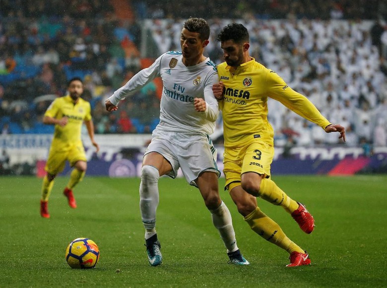 Real Madrid Ditumbangkan Villarreal di Bernabeu