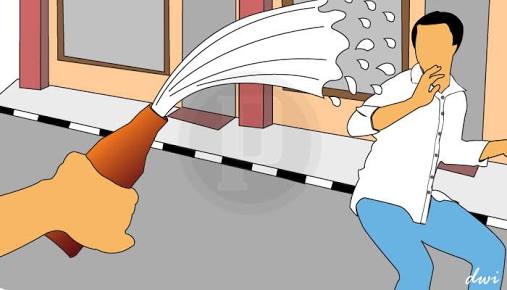 Kerap Menggoda, Mantan Pacar Istri Disiram Air Keras Oleh Suami