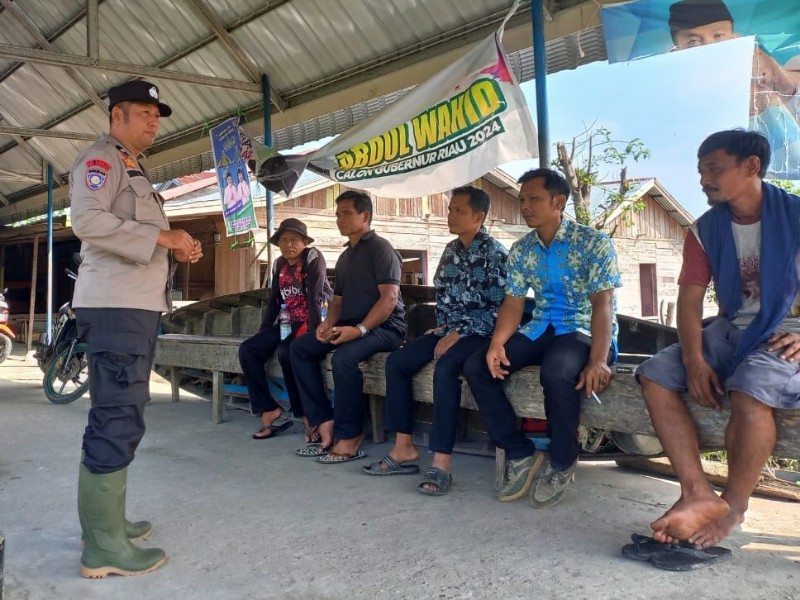 Polsek Batang Tuaka Pantau Ketertiban Selama Kampanye Pilkada Serentak 2024