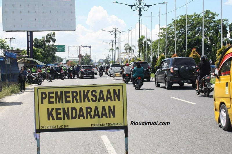 Polda Riau Rilis Perbandingan Enam Hari Operasi Zebra Siak 2017 dan 2016, Ini Hasilnya