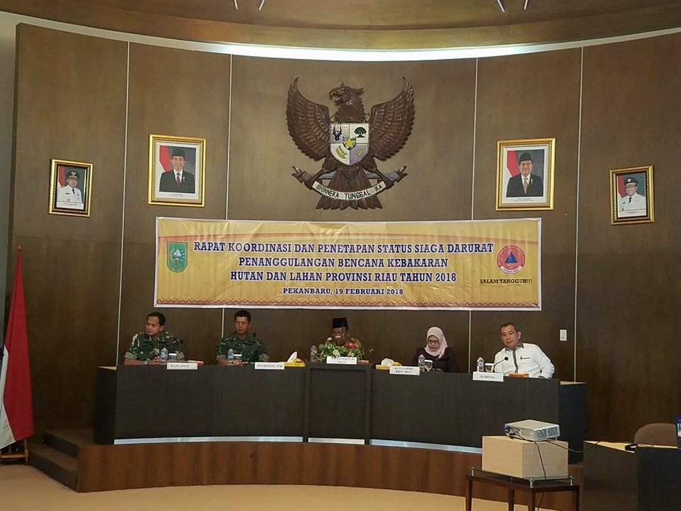 Riau Tetapkan Status Siaga Darurat Karhutla