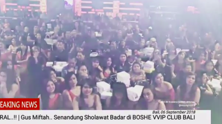 Viral! Ulama Ajak Selawat Wanita Bergaun Seksi di Klub Malam Bali