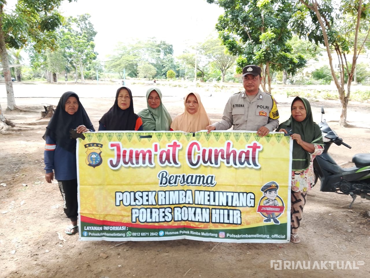 Polsek Rimba Melintang Dengar Aspirasi Warga Lewat Program Jumat Curhat