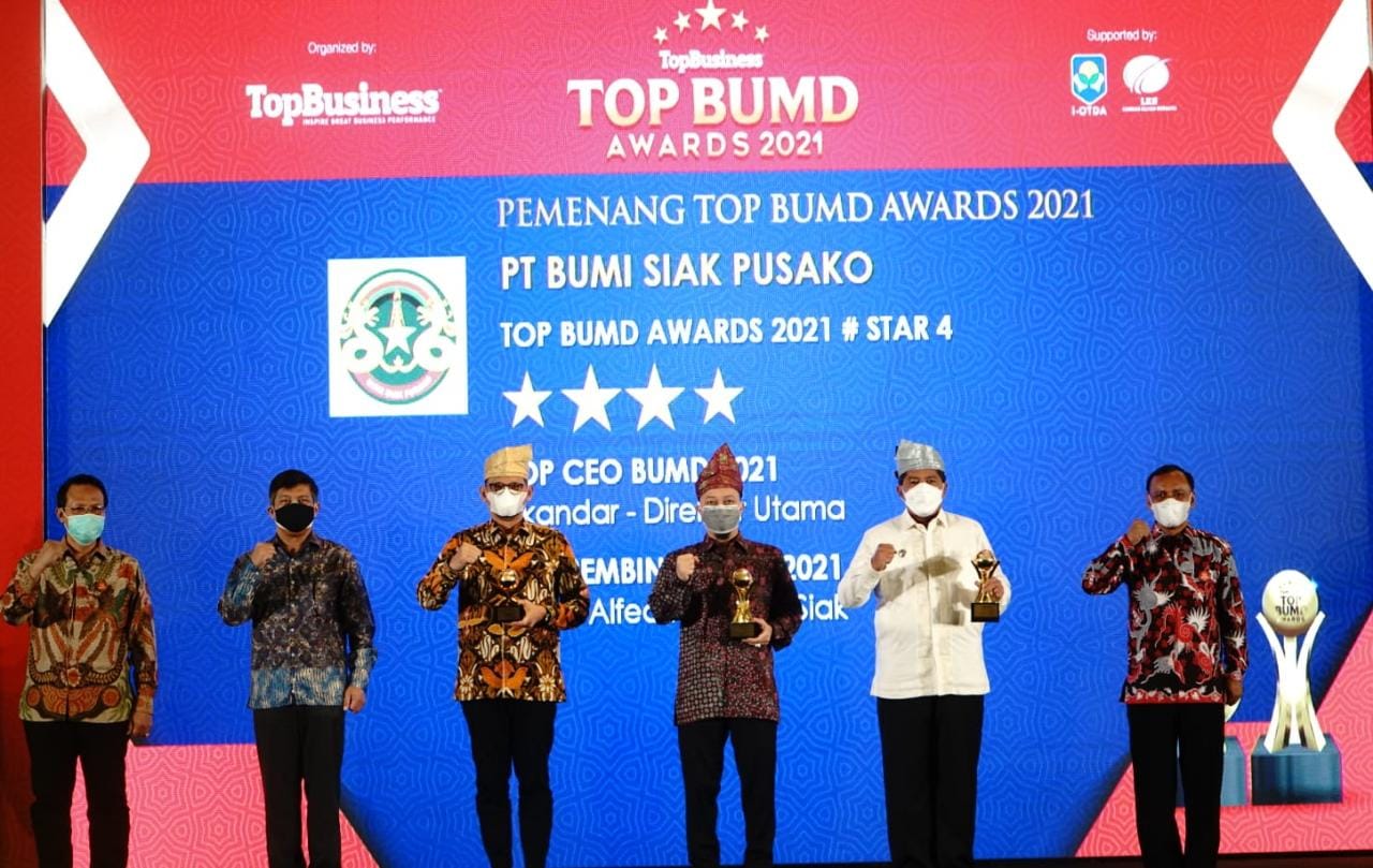 Jadi Lokomotif Ekonomi Daerah, PT BSP Raih Tiga Penghargaan Top BUMD Awards