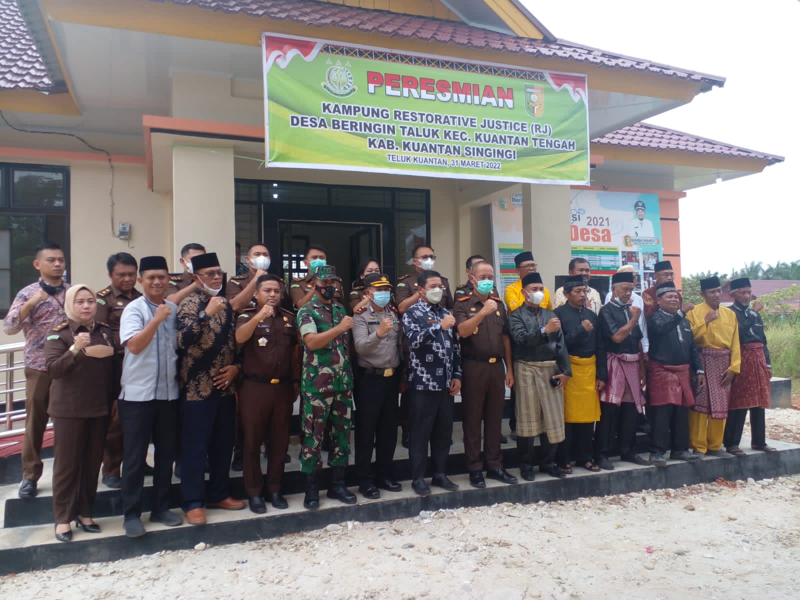 Kajari Kuansing Nurhadi Puspandoyo Resmikan Kampung Restorative Justice