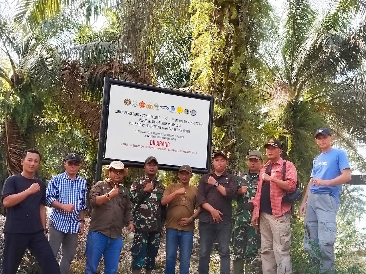 Satgas Segel 13.000 Ha Areal di Kampar, Termasuk Konsesi Areal yang Diduga Milik PT PSPI