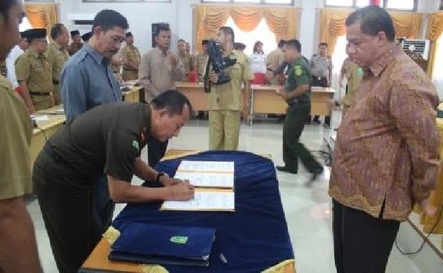 Pemkab Inhu Jalin Kerjasama Dengan Kejari dan PN Rengat