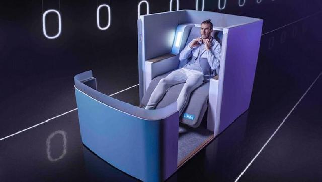 Konsep kursi pesawat garapan Simba (Simba sleep/Youtube)